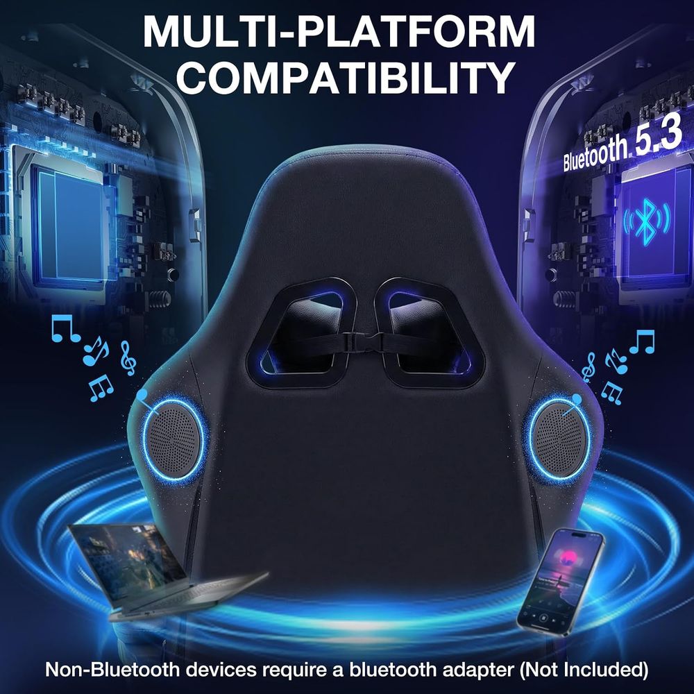 RGB Gaming Chair with Bluetoot - огляд і ціна Video Gaming & Esports Usd Acc